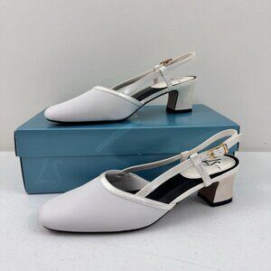 Lifestride Judith Vanilla Devill Slingback 7.5 M Shoes Heels Pumps